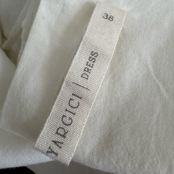 100% Cotton Dress - Crisscross Tie Back with Stitched Geometric Pattern - Picture 11 of 11